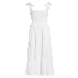 Loraine Smocked Midi Dress | XIRENA